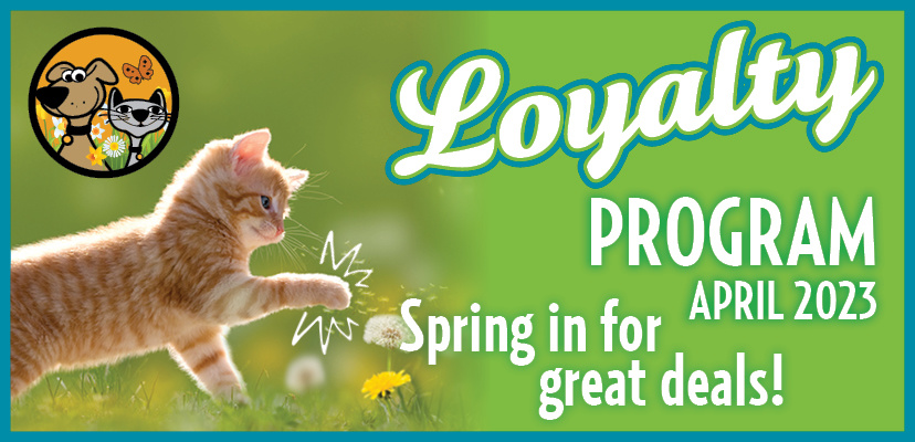 Spring In For April's Great Deals On Dog & Cat Items!