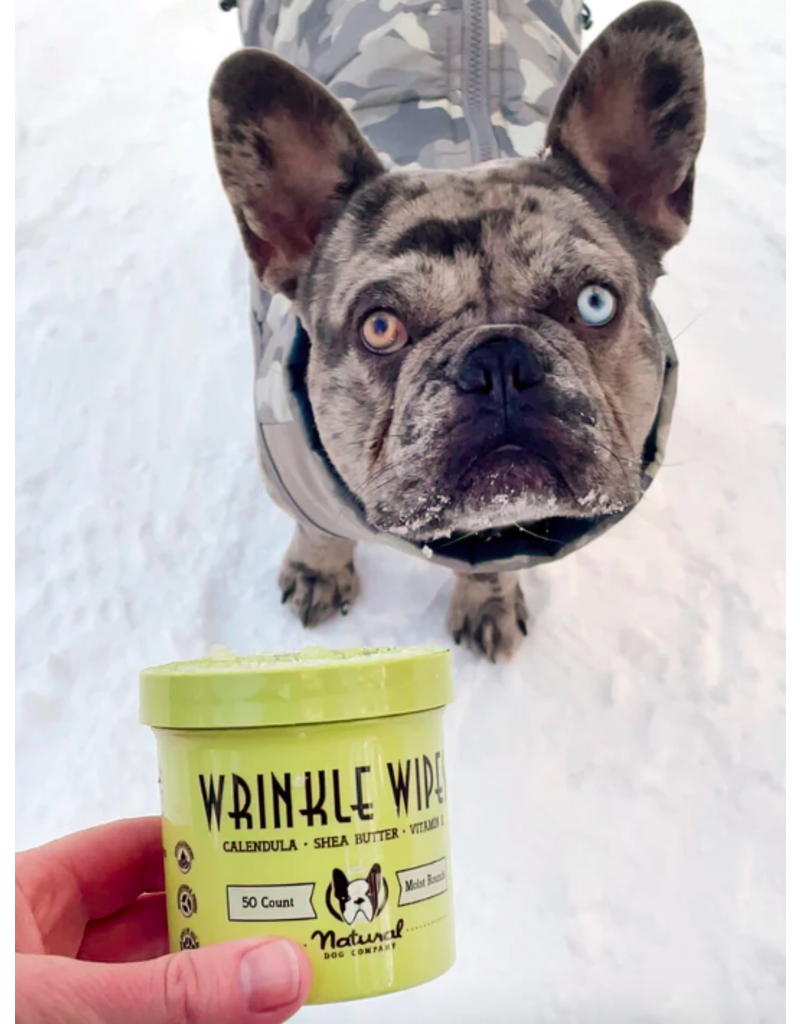 Natural Dog Company DISC/M Natural Dog Company | Wrinkle Wipes 50 Ct