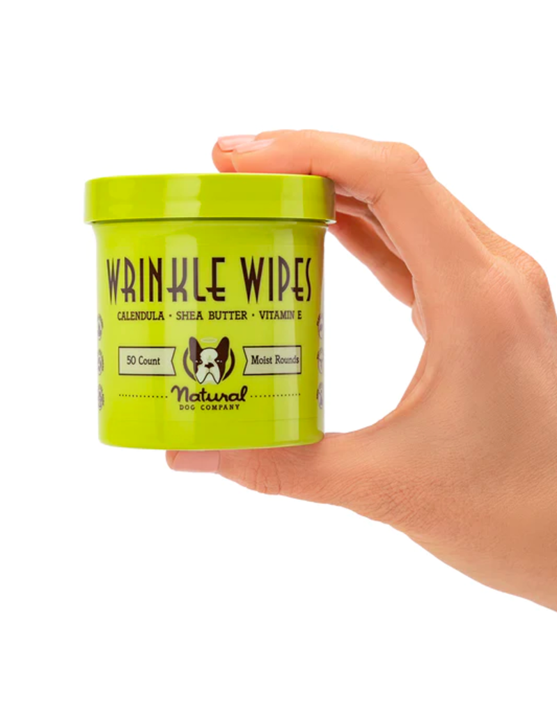 Natural Dog Company DISC/M Natural Dog Company | Wrinkle Wipes 50 Ct