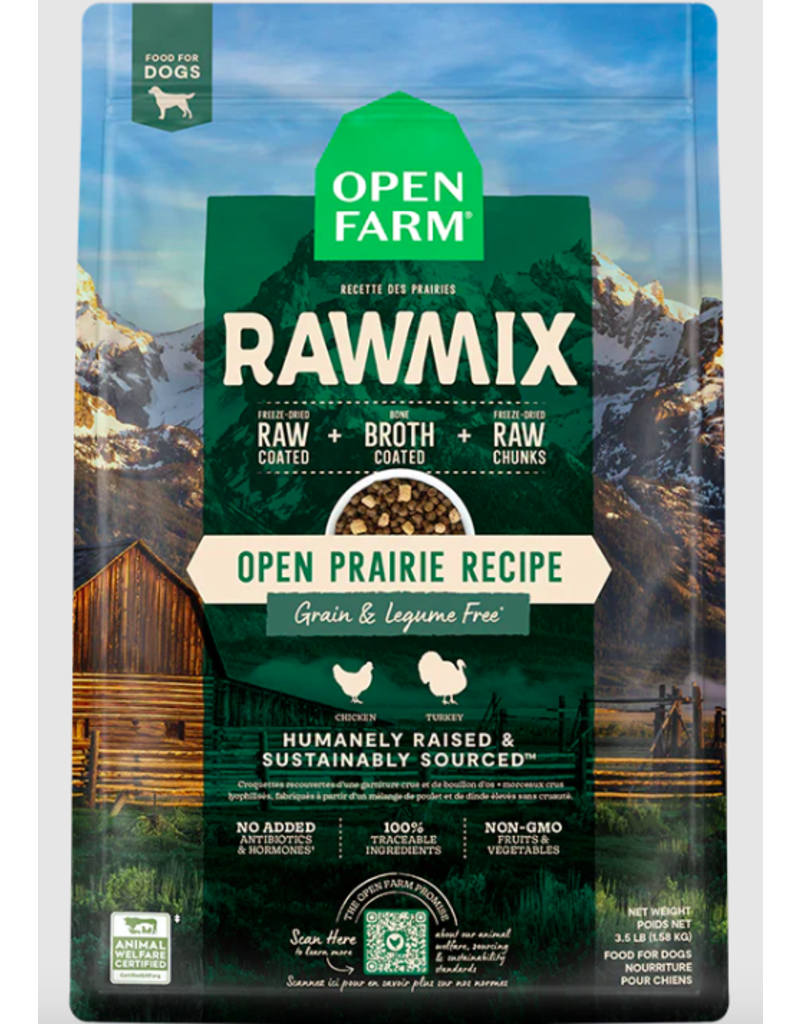 Open Farm Open Farm GF Raw Mix Dog Kibble | Open Prairie 3.5 lb