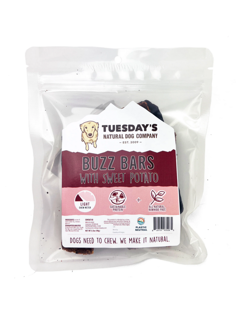 Tuesday's Natural Dog Company Tuesday's Natural Dog Company | Buzz Bar with Sweet Potato 3.5 oz