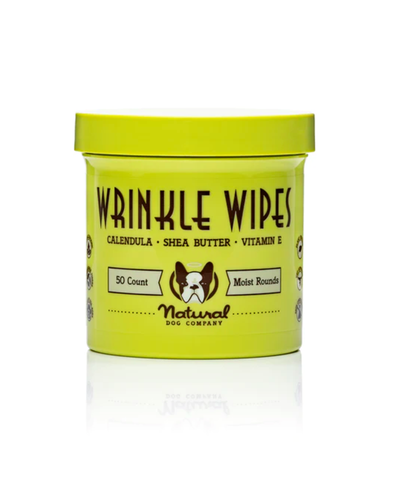 Natural Dog Company DISC/M Natural Dog Company | Wrinkle Wipes 50 Ct