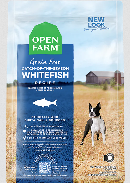 Open Farm Grain-Free Dog Kibble Whitefish Lentil lb The