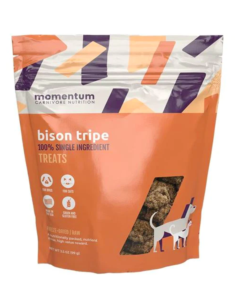 Momentum Momentum Freeze-Dried Raw Treats | Bison Tripe 3.5 oz