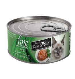 Fussie Cat Fussie Cat Fine Dining Cans | Oceanfish with Salmon Pate 2.82 oz single