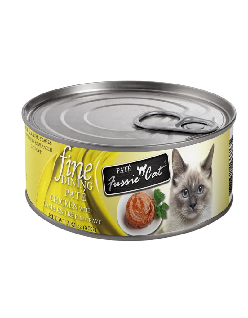 Fussie Cat Fussie Cat Fine Dining Cans | Chicken and Lamb Pate 2.82 oz single