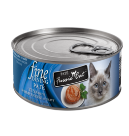 Fussie Cat Fussie Cat Fine Dining Cans | Tuna with Shrimp Pate 2.82 oz CASE
