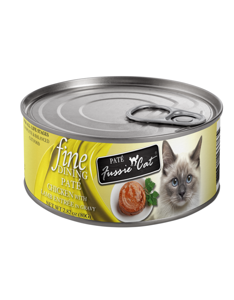 Fussie Cat Fussie Cat Fine Dining Cans | Chicken w Lamb Pate 2.82 oz CASE