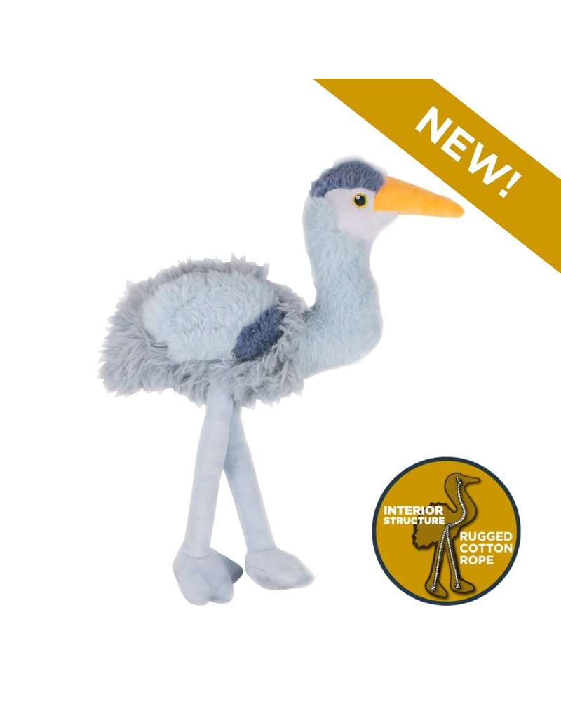 Tall Tails Z Tall Tails Plush Dog Toys | 16" Heron with Squeaker & Rope