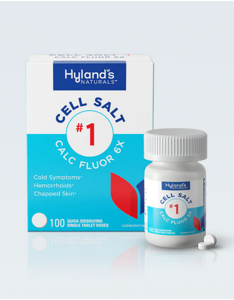 Standard Homeopathic Hylands Cell Salts #1 Calc. Flour. 6X 100 Tablets