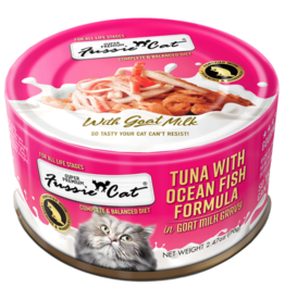 Fussie Cat Fussie Cat in Goat Milk Gravy | Premium Tuna with Ocean Fish 2.47 oz single