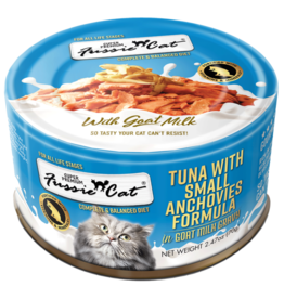 Fussie Cat Fussie Cat in Goat Milk Gravy | Premium Tuna with Small Anchovies 2.47 oz CASE