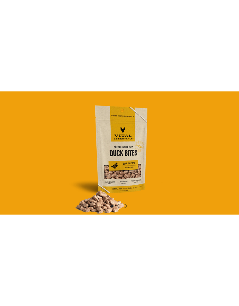 Vital Essentials Vital Essentials Freeze Dried Dog Treats | Duck Bites 2 oz