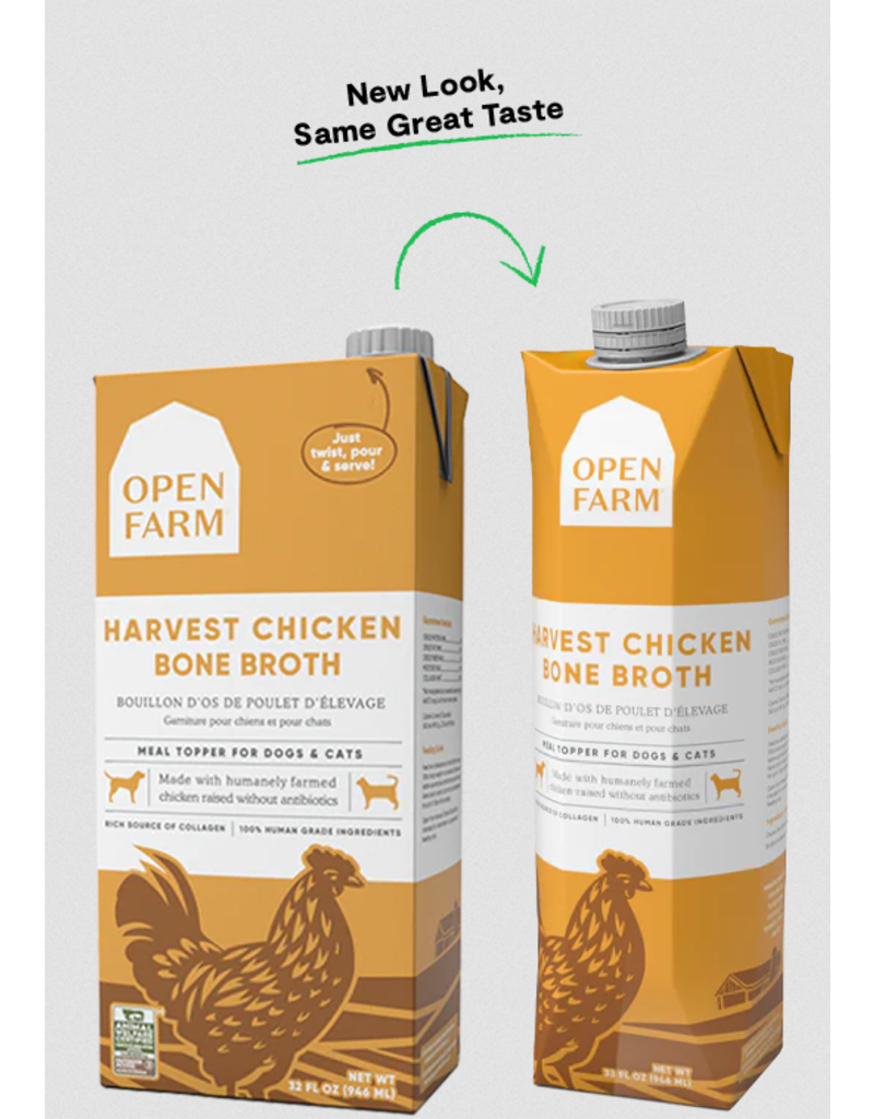 Open Farm Open Farm Bone Broth | Harvest Chicken 33.8 oz single