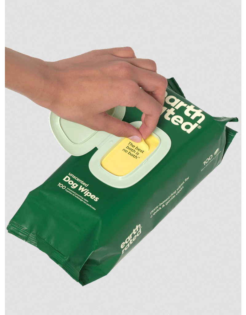 Earth Rated Earth Rated Dog Wipes | Compostable Unscented 100 ct
