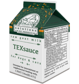 Solutions Pet Products Solutions Pet Products | TEXSauce Goat Milk 16 oz CASE (*Frozen Products for Local Delivery or In-Store Pickup Only. *)