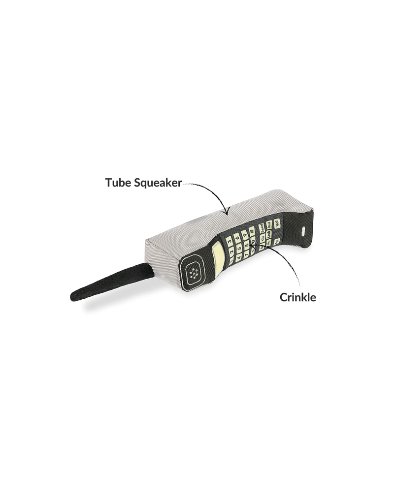 PLAY P.L.A.Y. Plush Dog Toys 90's Classic | Brick Phone