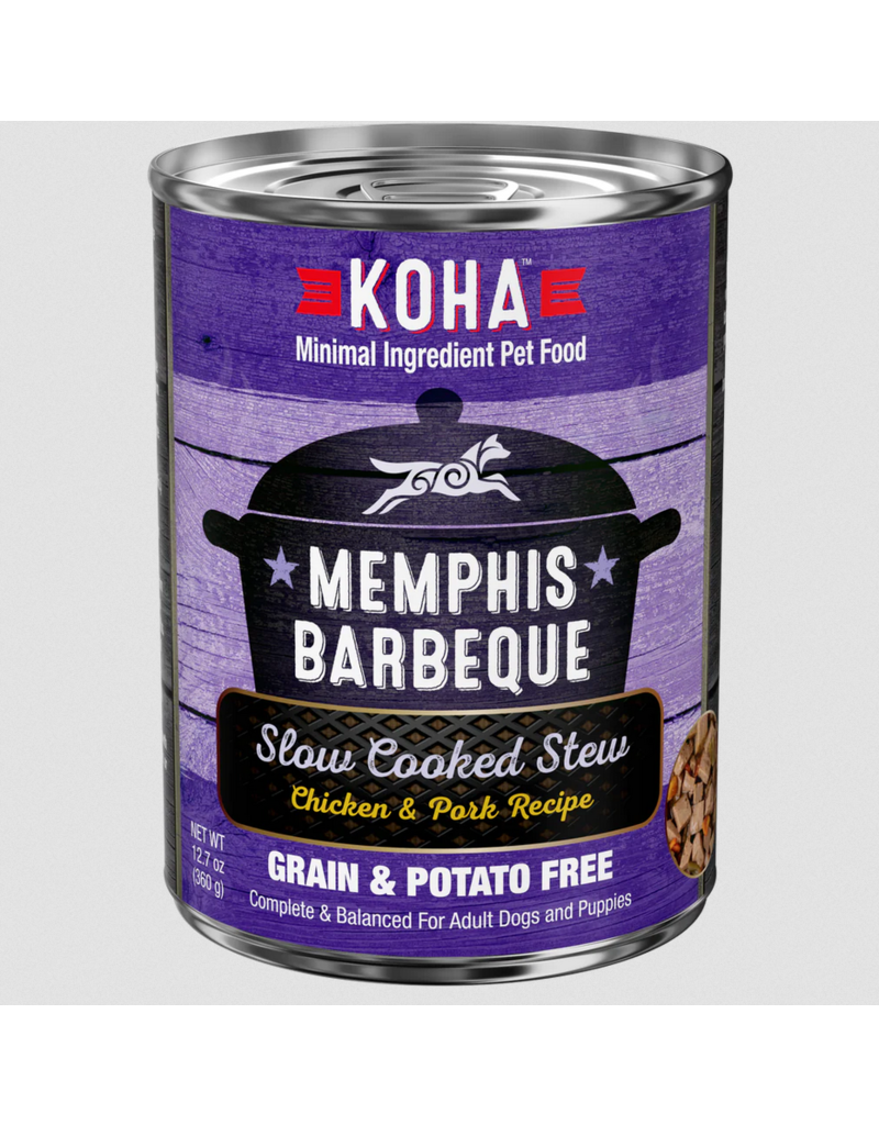 Koha Koha Canned Dog Food | Memphis Barbeque 12.7 oz single