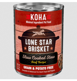 Koha Koha Canned Dog Food Lone Star Brisket 12.7 oz CASE
