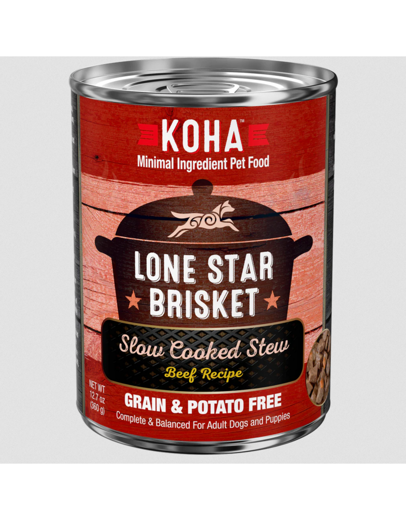 Koha Koha Canned Dog Food  Lone Star Brisket 12.7 oz CASE