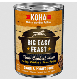 Koha Koha Canned Dog Food Big Easy Feast 12.7 oz CASE