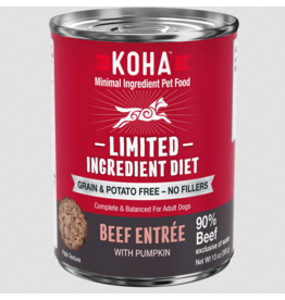 Koha Koha Canned Dog Food | Beef Entree 13 oz single