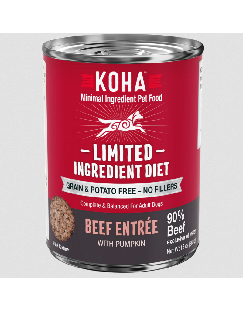 Koha Koha Canned Dog Food | Beef Entree 13 oz single