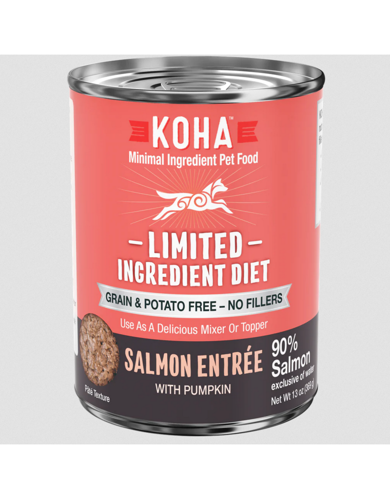 Koha Koha Canned Dog Food | Salmon Entree 13 oz single