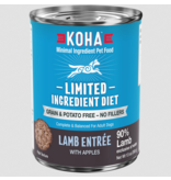 Koha Koha Canned Dog Food Lamb Entree 13 oz CASE