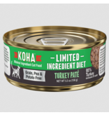 Koha Koha Canned Cat Food | Turkey Pate 5.5 oz CASE