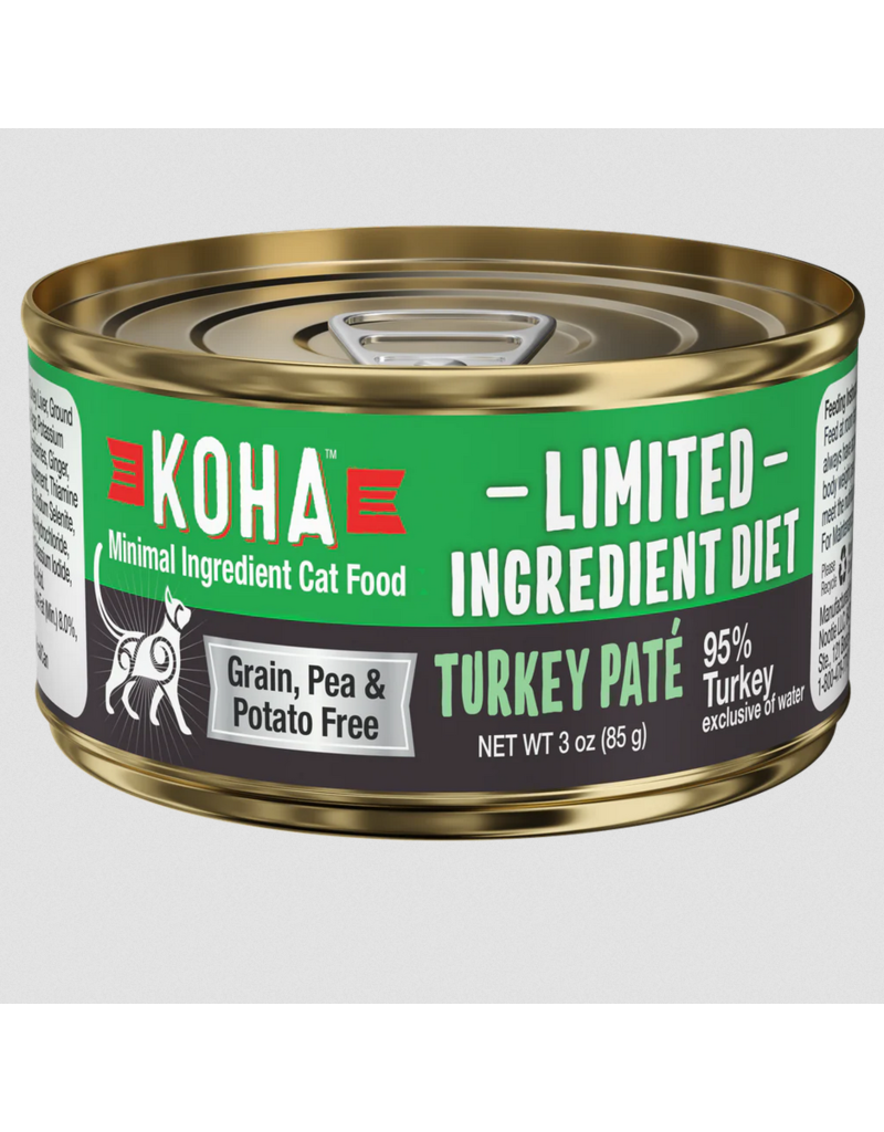 Koha Koha Canned Cat Food | Turkey Pate 3 oz single