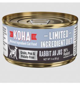 Koha Koha Canned Cat Food | Rabbit Pate 3 oz CASE