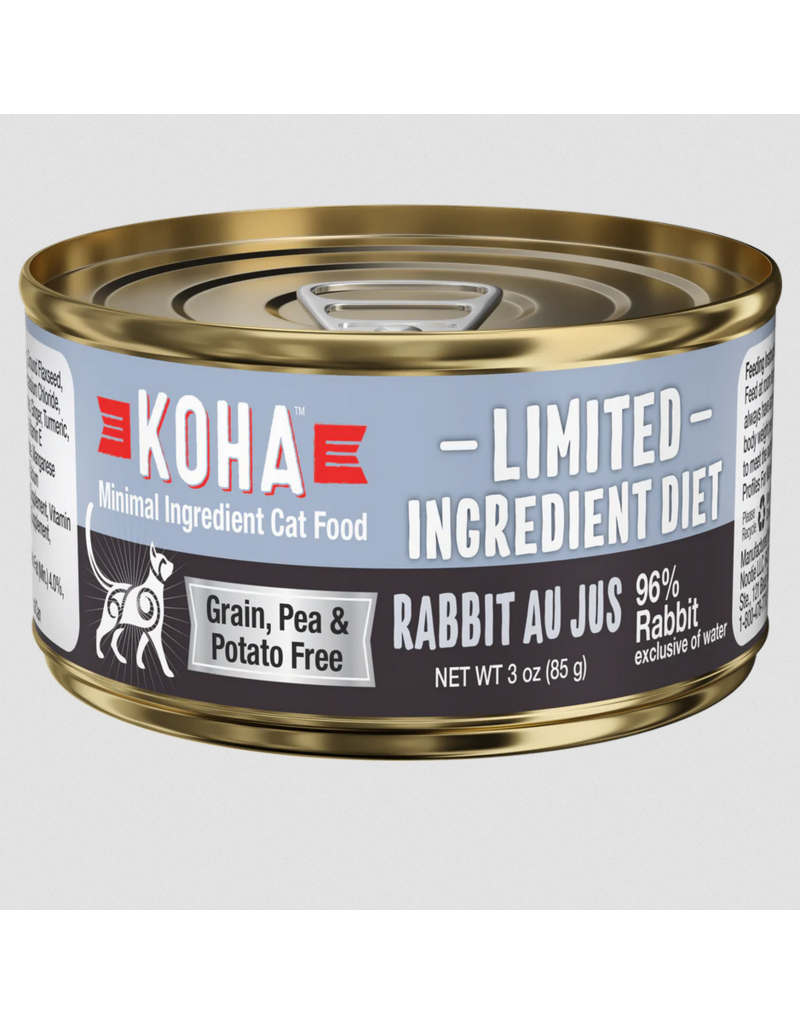 Koha Koha Canned Cat Food | Rabbit Pate 3 oz CASE