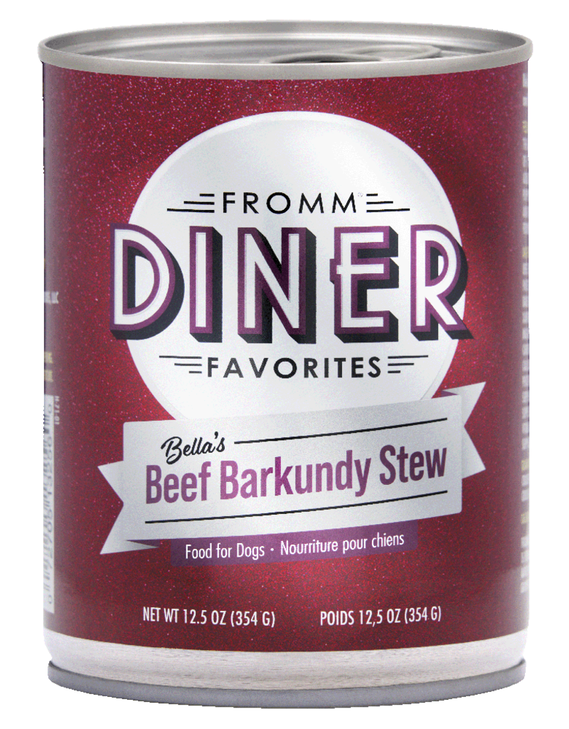 Fromm Fromm Diner Dog Food Can | Bella's Beef Barkundy Stew 12.5 oz single