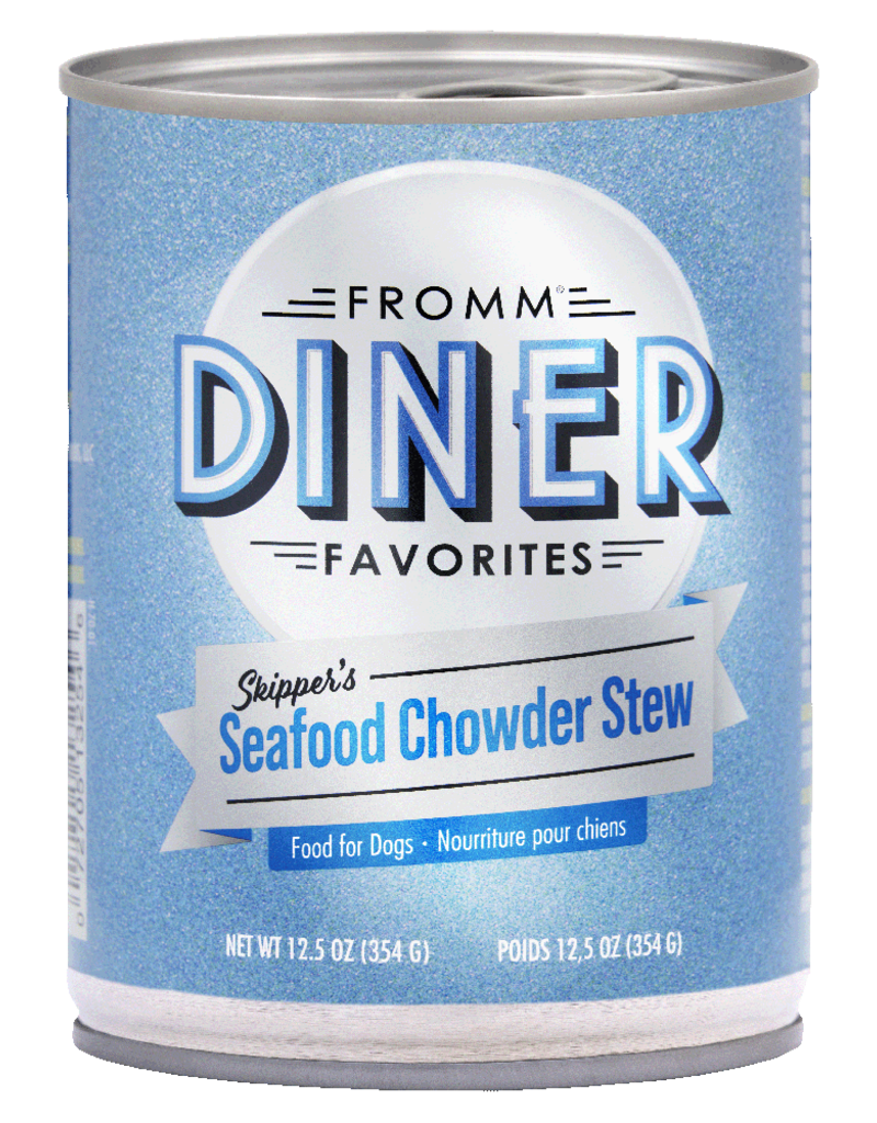 Fromm Fromm Diner Dog Food Can | Seafood Chowder Stew 12.5 oz CASE
