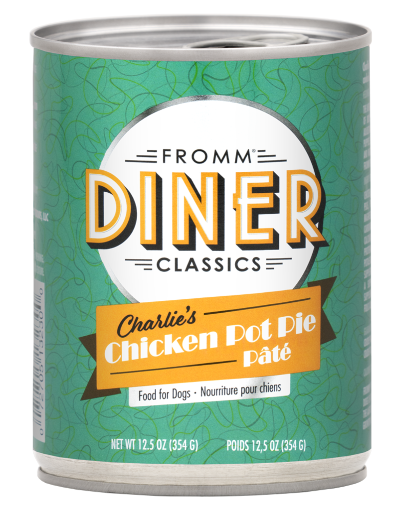Fromm Fromm Diner Dog Food Can | Chicken Pot Pie Pate 12.5 oz  single