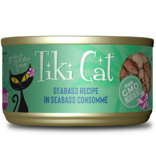 Tiki Cat Tiki Cat Canned Cat Food | Oahu Luau - Seabass in Seabass Consomme 2.8 oz CASE