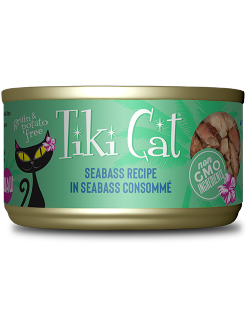 Tiki Cat Tiki Cat Canned Cat Food | Oahu Luau - Seabass in Seabass Consomme 2.8 oz CASE