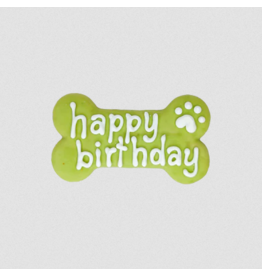 Bosco and Roxy's Bosco & Roxys Bark-Day Collection | 6" Happy Birthday Bone Green single