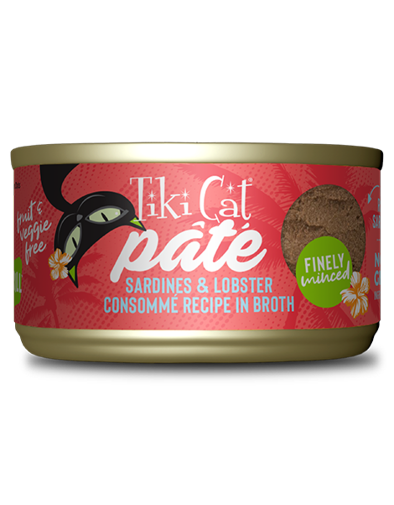 Tiki Cat Tiki Cat Canned Cat Food | Sardine in Lobster Consomme Pate 2.8 oz CASE