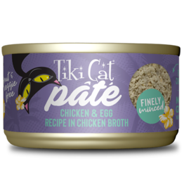 Tiki Cat Tiki Cat Canned Cat Food | Chicken & Egg in Chicken Broth Pate 2.8 oz CASE