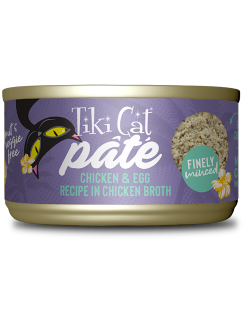 Tiki Cat Tiki Cat Canned Cat Food | Chicken & Egg in Chicken Broth Pate  2.8 oz single