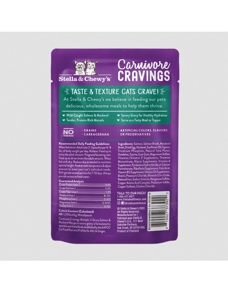 Stella & Chewy's Stella & Chewy's Carnivore Cravings Morsels N' Gravy | Salmon & Mackerel 2.8 oz CASE