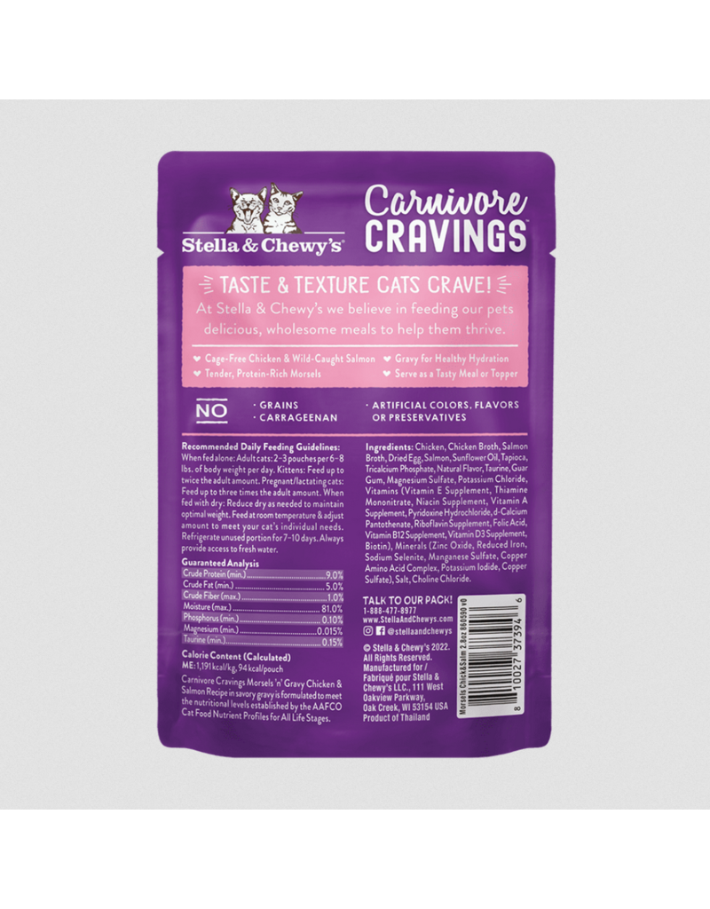 Stella & Chewy's Stella & Chewy's Carnivore Cravings Morsels N' Gravy | Chicken & Salmon 2.8 oz CASE