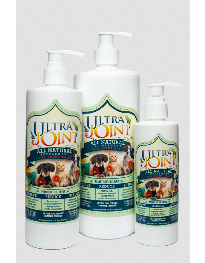 Ultra Oil For Pets Ultra Joint Supplement | Peanut Butter Flavor 8 oz