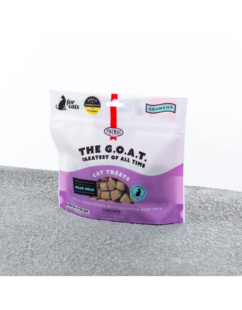 Primal Pet Foods Primal Freeze-Dried Cat Treats | The G.O.A.T. Chicken & Goat Milk 2 oz