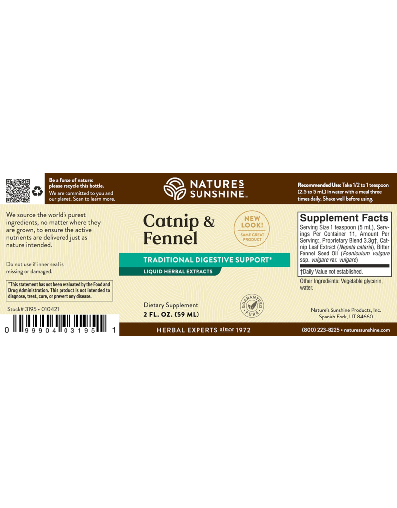 Nature's Sunshine Nature's Sunshine Liquid Supplements Catnip & Fennel 2 fl oz