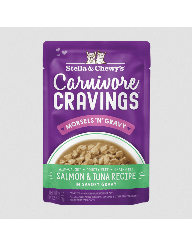 Stella & Chewy's Stella & Chewy's Carnivore Cravings Morsels N' Gravy | Salmon & Tuna 2.8 oz CASE