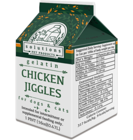 Solutions Pet Products Solutions Pet Products | Chicken Jiggles Gelatin 16 oz CASE (*Frozen Products for Local Delivery or In-Store Pickup Only. *)