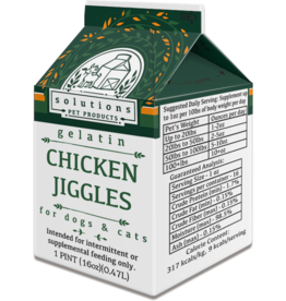 Solutions Pet Products Solutions Pet Products | Chicken Jiggles Gelatin 16 oz (*Frozen Products for Local Delivery or In-Store Pickup Only. *)